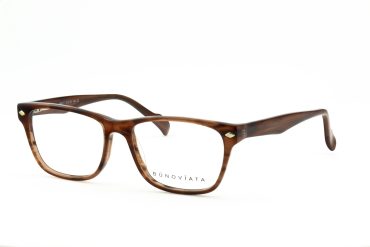 Bunoviata B4011-C2 Brille Unisex Braun Kunststoff Frontgröße 132mm