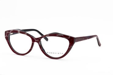 Bunoviata B4035-C3 Brille Damen Rot Kunststoff Frontgröße 132mm