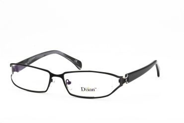 Dixon D9208-BLACK Brille Damen Schwarz Kunststoff & Stahl Frontgröße 136mm