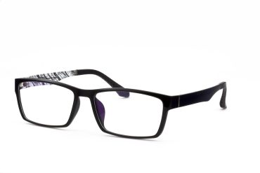 Top-Brille Collection T8076-C12 Brille Unisex Schwarz Kunststoff Flex Frontgröße 139mm