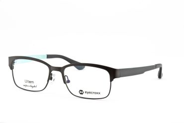 Eyecroxx EC3M303-C2 Brille Unisex Anthrazit Kunststoff Flex & Stahl Frontgröße 135mm