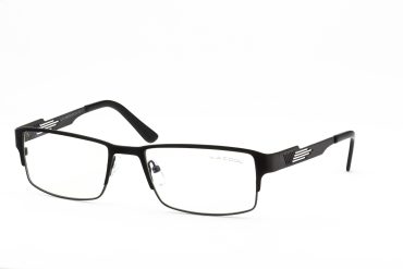L.A.Cool LA9278-C1 Brille Herren Schwarz Stahl Frontgröße 141mm