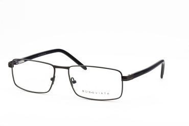 Bunoviata P1101-GUN Brille Herren Anthrazit Stahl Frontgröße 143mm