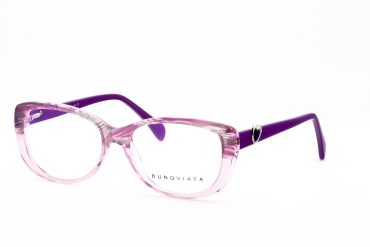 Bunoviata B14039-C1 Brille Damen Lila/Pink Kunststoff Frontgröße 132mm