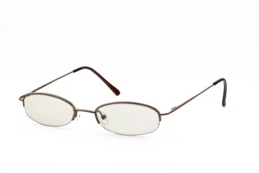 Top-Brille Collection BS-10-C2 Brille Unisex Braun Stahl Frontgröße 130mm