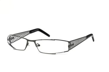 Top-Brille Collection 404B-GUN Brille Damen Anthrazit Stahl Frontgröße 130mm
