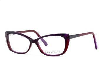 Bunoviata B4017-C1 Brille Damen Rot Kunststoff Frontgröße 132mm
