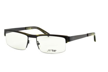 J.F.Rey JF2550-C 0040 Brille Herren Schwarz Stahl & Stahl Flex Frontgröße 139mm