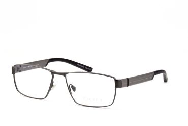Oga 7654-GG060 Brille Herren Anthrazit Stahl Frontgröße 134mm