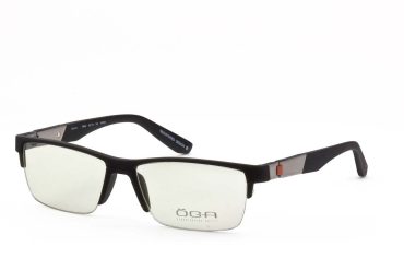 Oga 7454-MG022 Brille Herren Schwarz Kunststoff Frontgröße 142mm