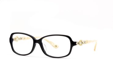 Eavoux 1619-C5 Brille Damen Schwarz Kunststoff Frontgröße 133mm
