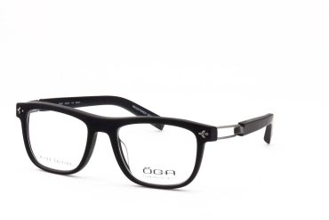 Oga 7458-NG010 Brille Herren Schwarz Kunststoff Frontgröße 137mm