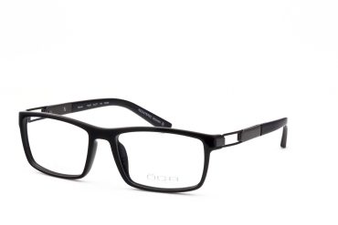 Oga 7528-NN050 Brille Herren Schwarz Kunststoff Frontgröße 136mm