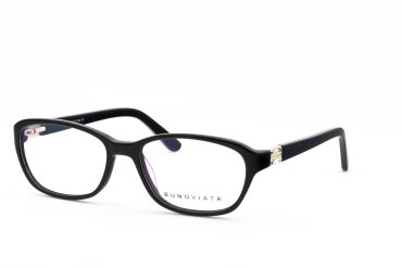 Bunoviata B14042-C1 Brille Damen Schwarz Kunststoff Frontgröße 133mm