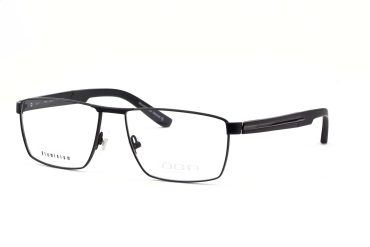 Oga 7768-NN070 Brille Herren Schwarz Alu & Stahl Frontgröße 140mm