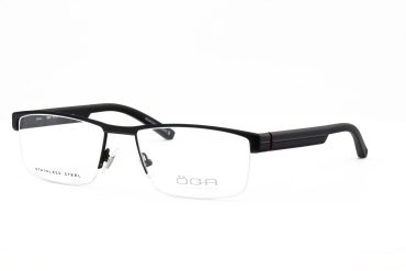 Oga 7660-NN120 Brille Herren Schwarz Stahl Frontgröße 140mm