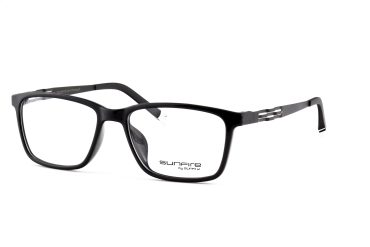 Sunfire SA-8501-C01 Brille Unisex Schwarz Kunststoff & Titan Flex Frontgröße 140mm
